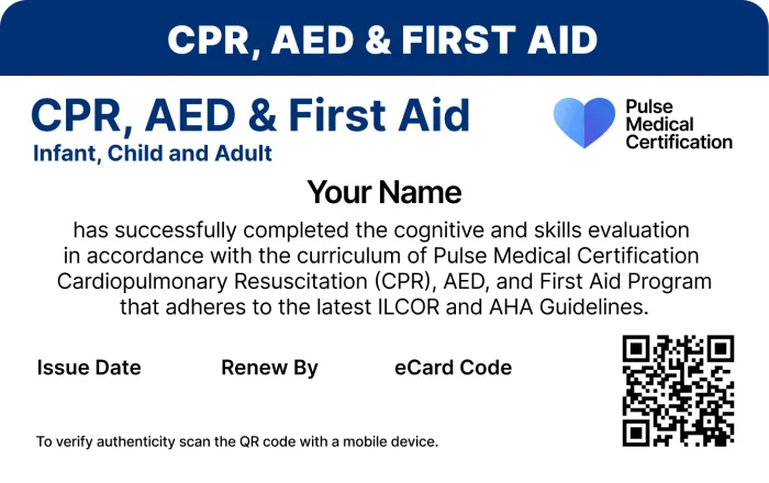 CPR Provider Card